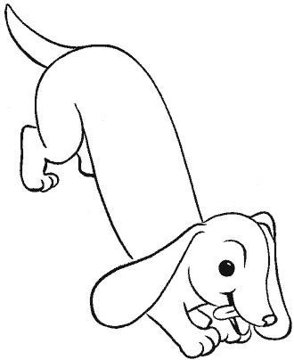 dog coloring page