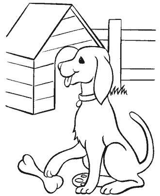 dog coloring page