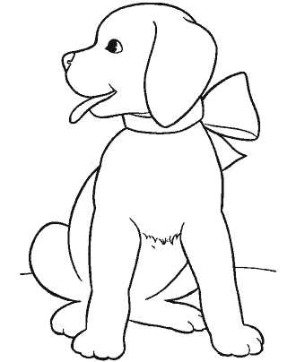 dog coloring page