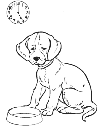 dog coloring page