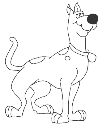 scooby doo coloring page