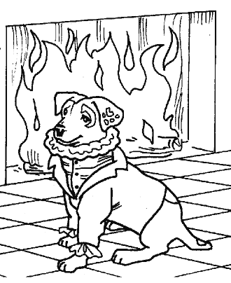 wishbone coloring page