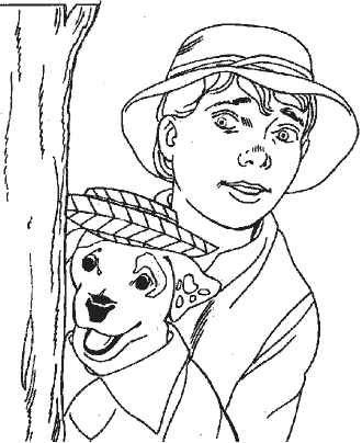 wishbone coloring page