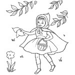 red riding hood coloring pages