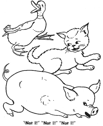 little red hen coloring page