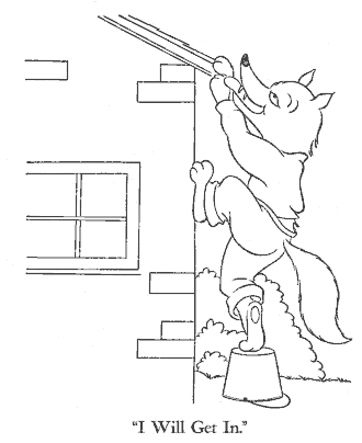 three little pigs coloring page