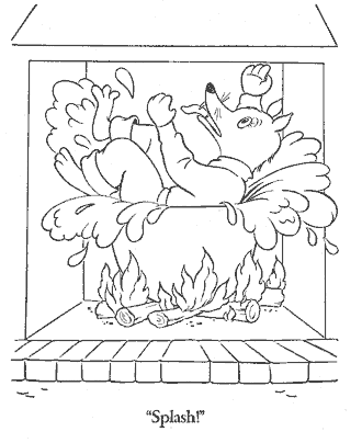 three little pigs coloring page