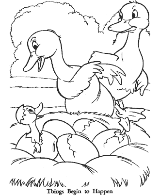 The Ugly Duckling Coloring Pages for Kids