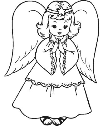 christian christmas coloring page