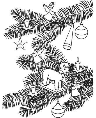 christmas ornaments coloring pages