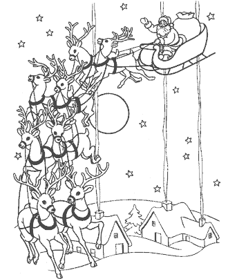 santa coloring pages