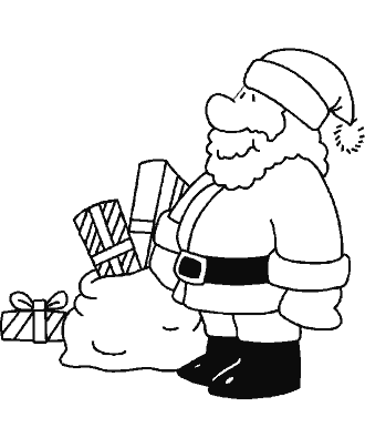 santa coloring page