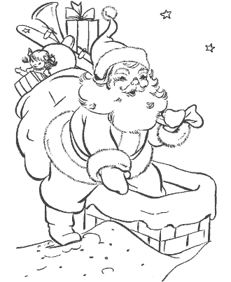 santa coloring pages