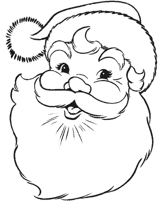 santa coloring page