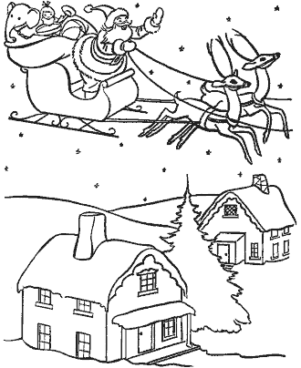 santa coloring page