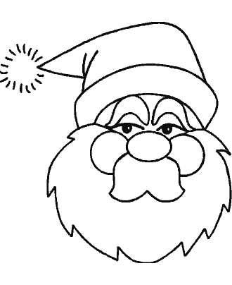 santa coloring page