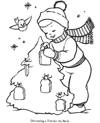 christmas tree coloring page