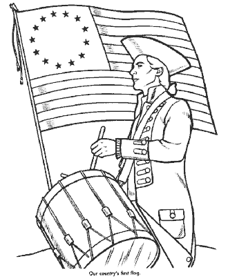 independence day coloring page