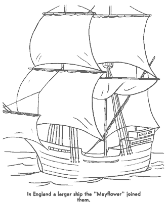 thanksgiving pilgrim coloring page