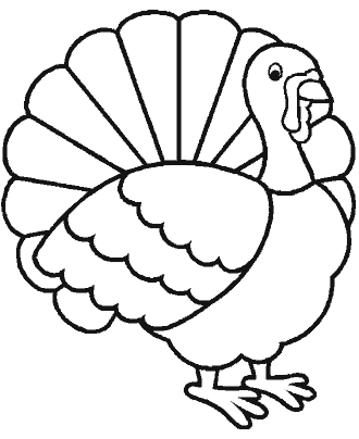 turkey coloring page