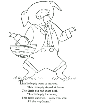 nursery rhyme coloring page